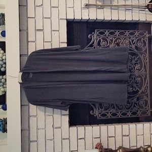 Eileen Fisher gray jersey  knit duster sz L